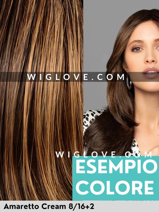 VISION MIDNIGHT - fatta a macchina - Wig Love - Parrucca SinteticaAmaretto and Cream 8/16+2