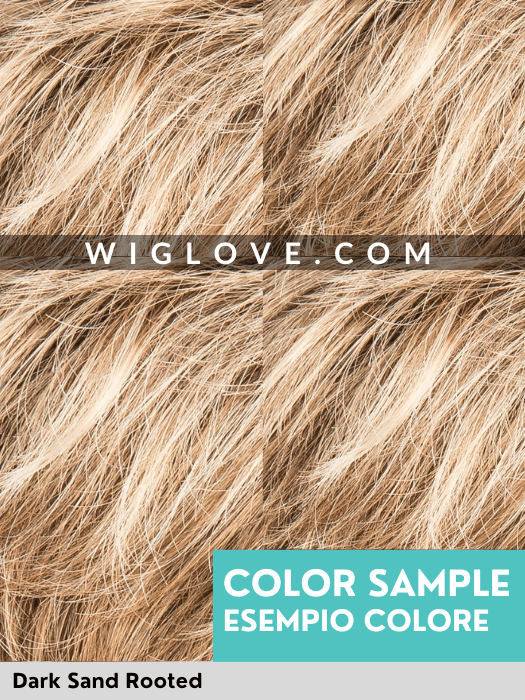 WHISPER COMFORT - attaccatura naturale, riga centrale, retro chiuso - Wig Love - Parrucca SinteticaDark Sand Rooted