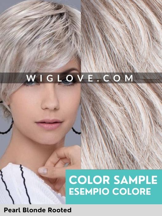 WHISPER COMFORT - attaccatura naturale, riga centrale, retro chiuso - Wig Love - Parrucca SinteticaPearl Blonde Rooted